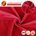 Holanda Scholl Red Velvet Soft Corduroy Velor Tecido Veludo Diseño Fabric de Velor Polyester Warp Knitting